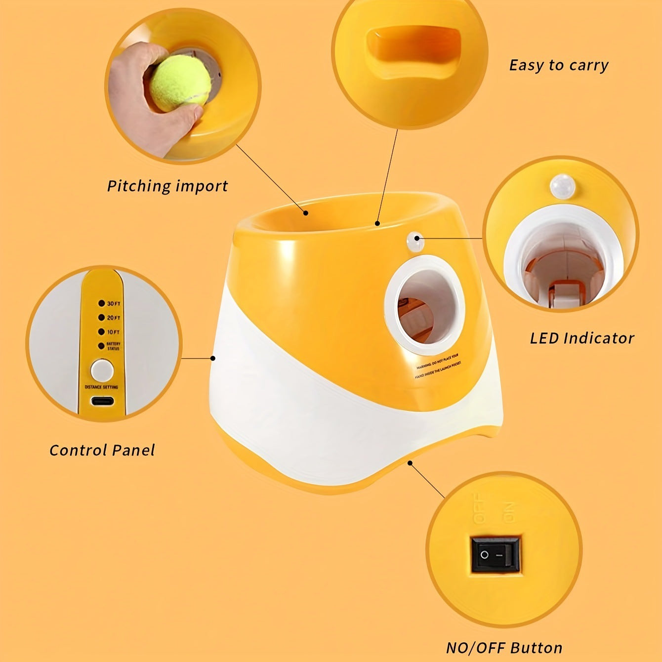 Automatic Pet Ball Throwing Machine