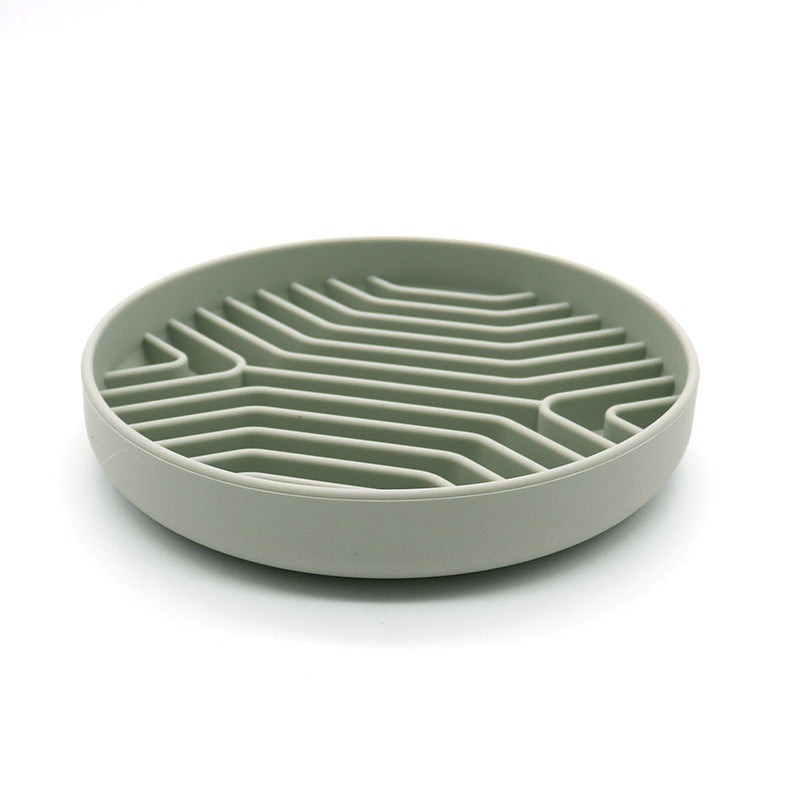 Silicone Pet Slow Feeder Bowl with Suction Base