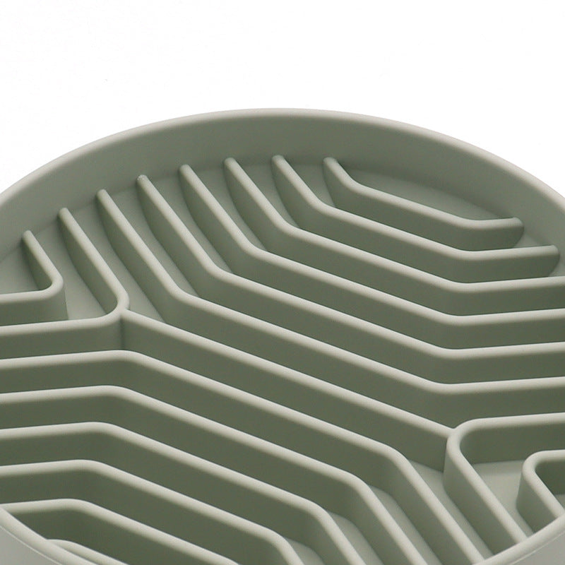 Silicone Pet Slow Feeder Bowl with Suction Base
