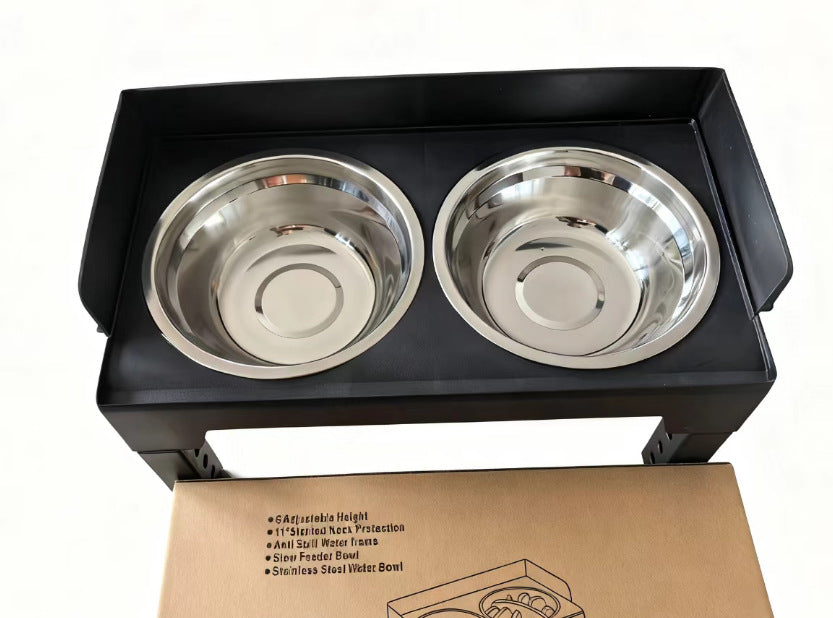 Adjustable Splash-Proof Pet Feeding Bowl