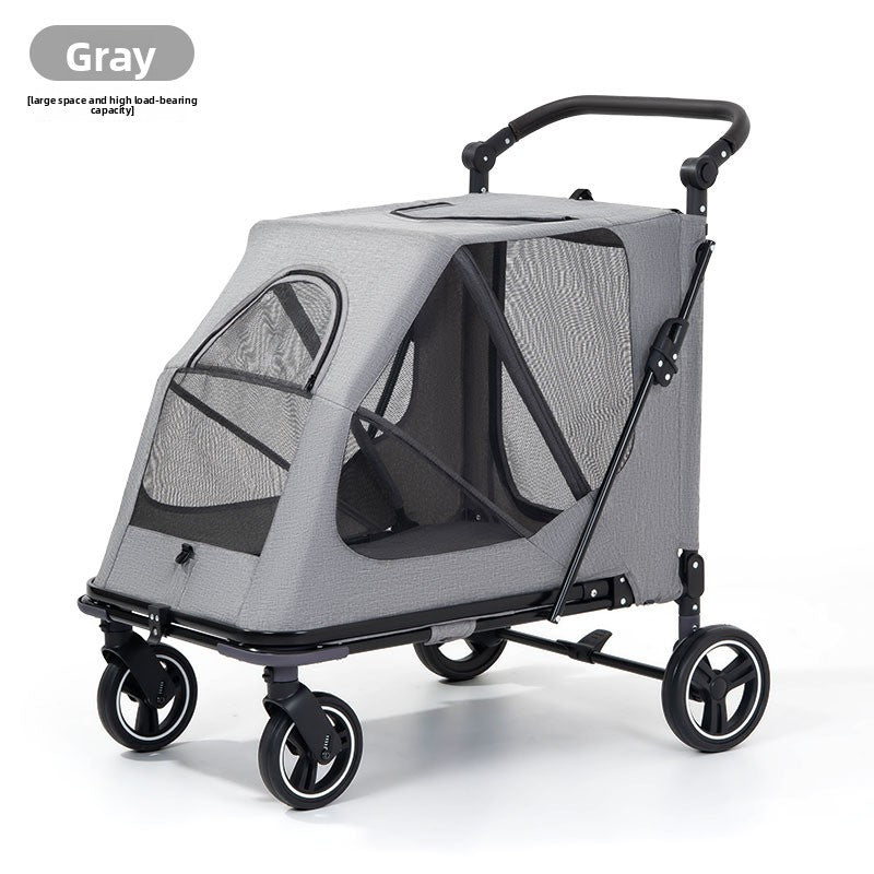 Foldable Pet Stroller for Dogs and Cats
