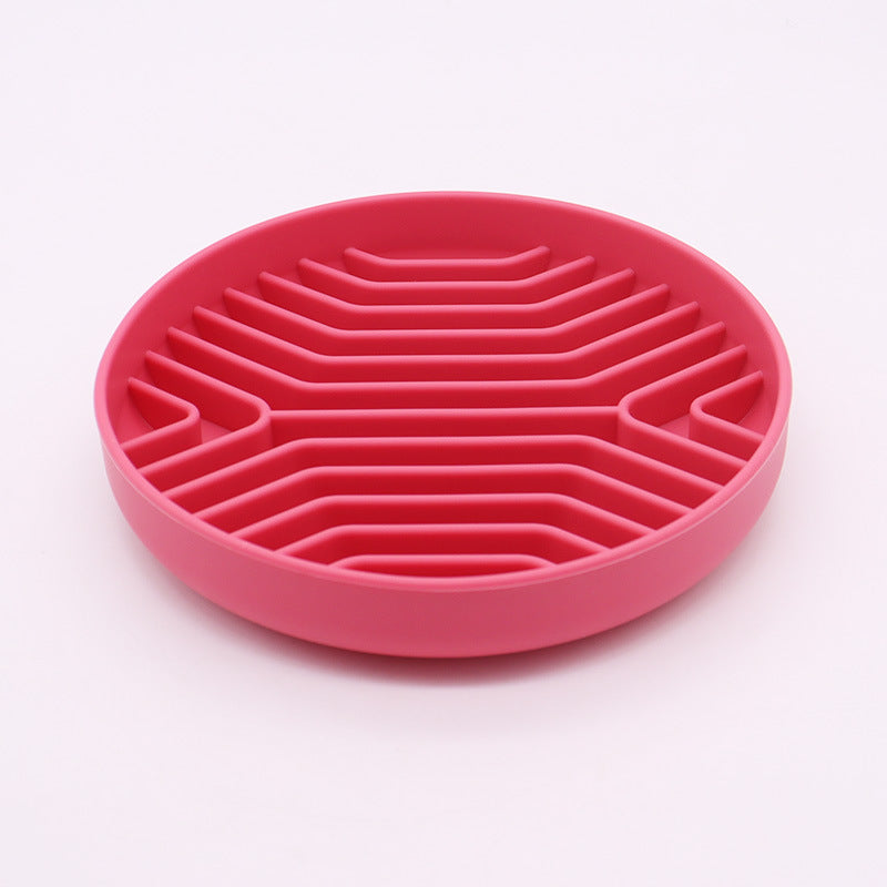 Silicone Pet Slow Feeder Bowl with Suction Base