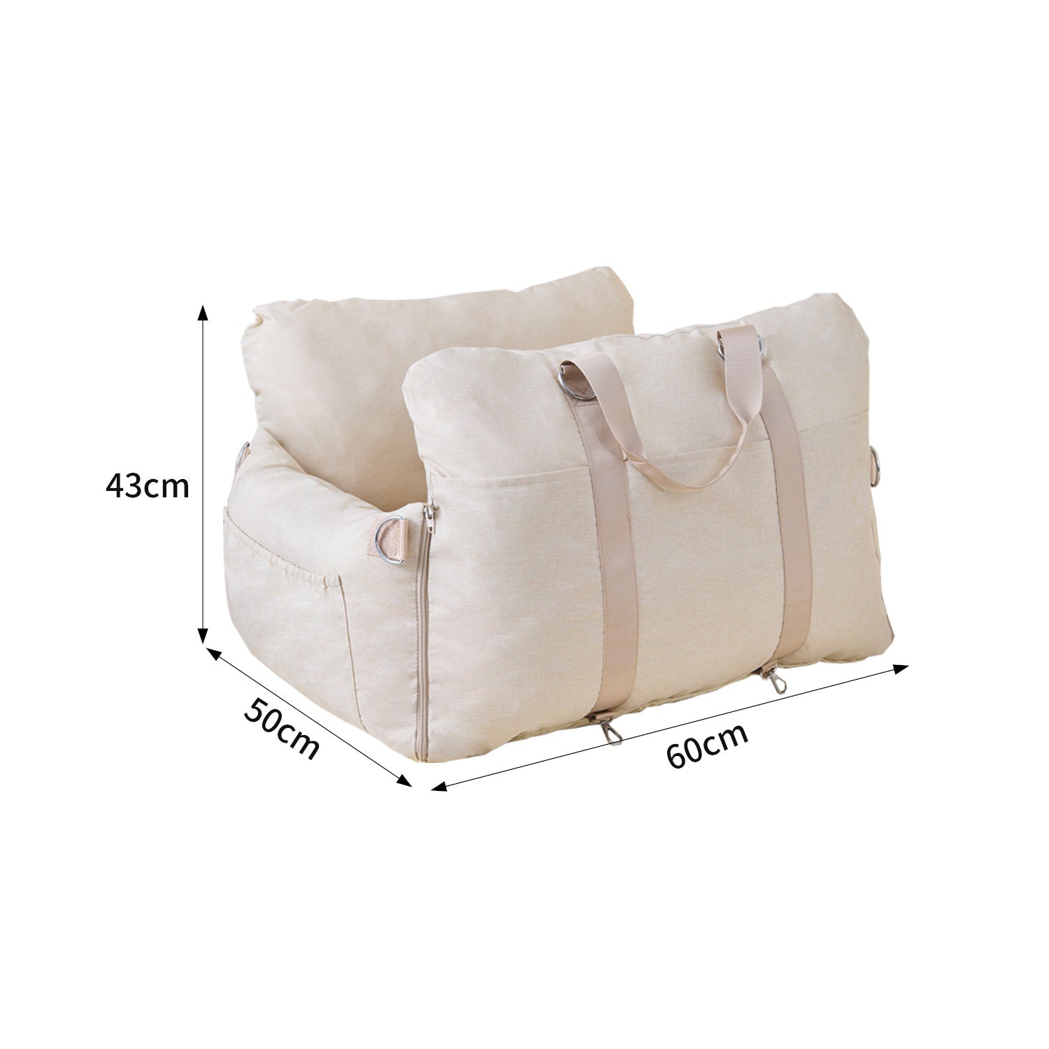 Pet Car Safety Seat and Carrying Bag
