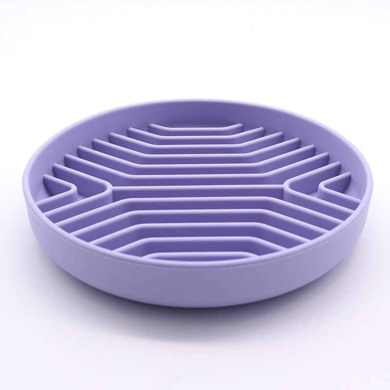 Silicone Pet Slow Feeder Bowl with Suction Base