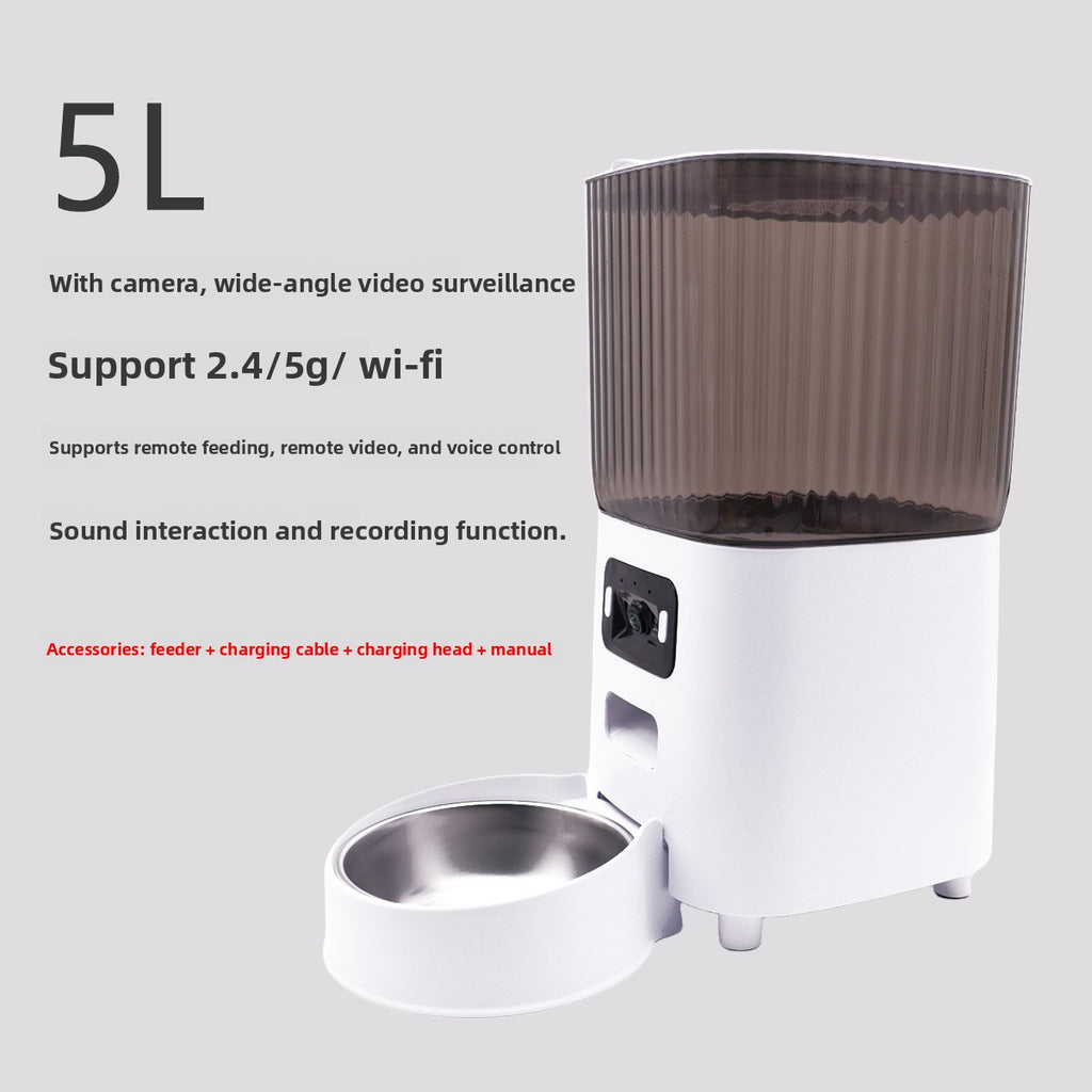Smart Pet Feeder with App Control and Camera