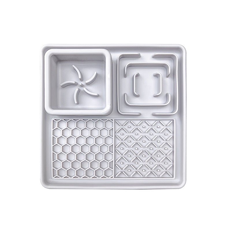 Silicone Pet Slow Feeder Bowl with Suction Base