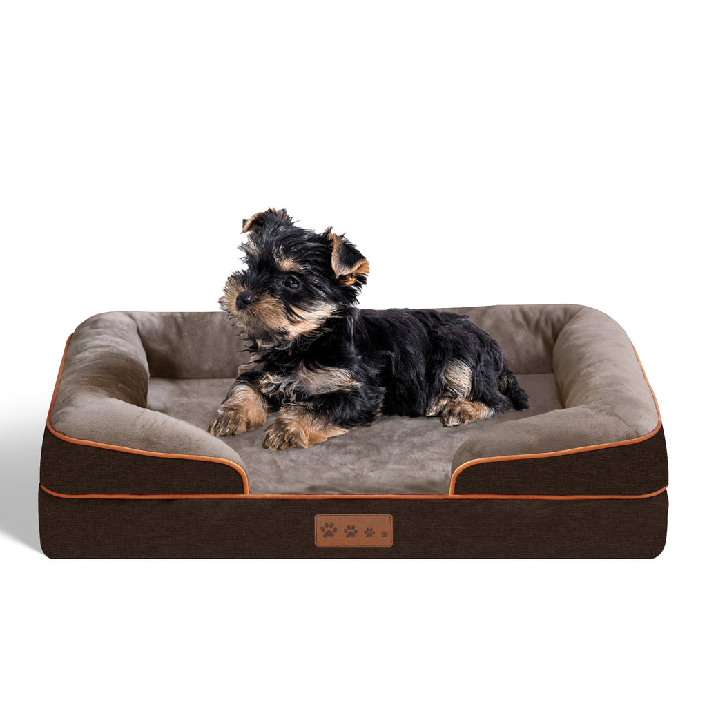 Removable Washable Memory Foam Pet Sofa Bed for Medium Large Dogs