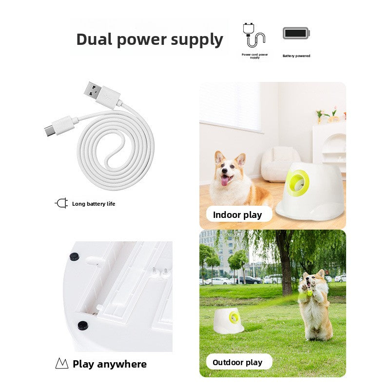 Automatic Pet Tennis Ball Launcher Toy