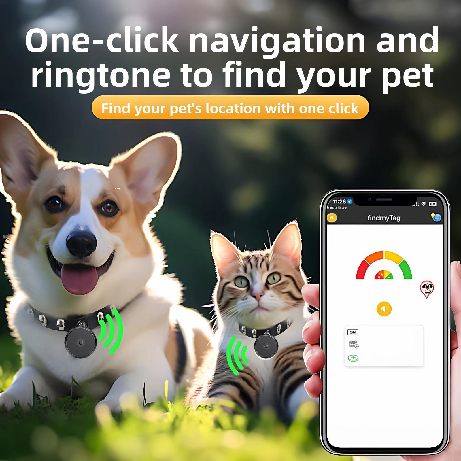 Waterproof Pet GPS Tracker for Cats and Dogs