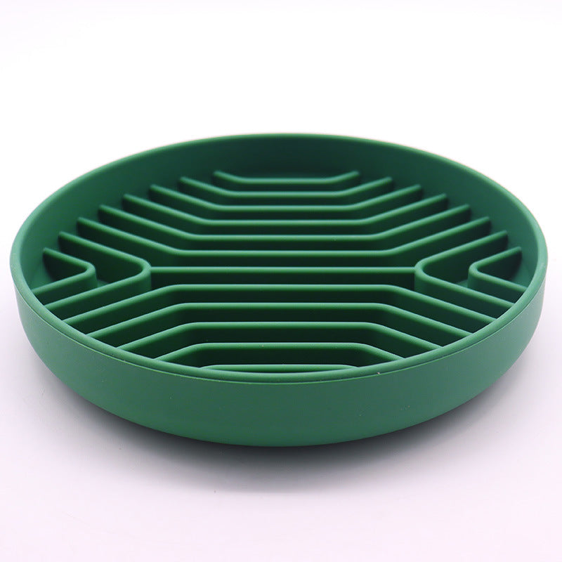 Silicone Pet Slow Feeder Bowl with Suction Base