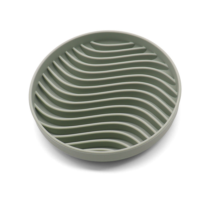 Silicone Pet Slow Feeder Bowl with Suction Base