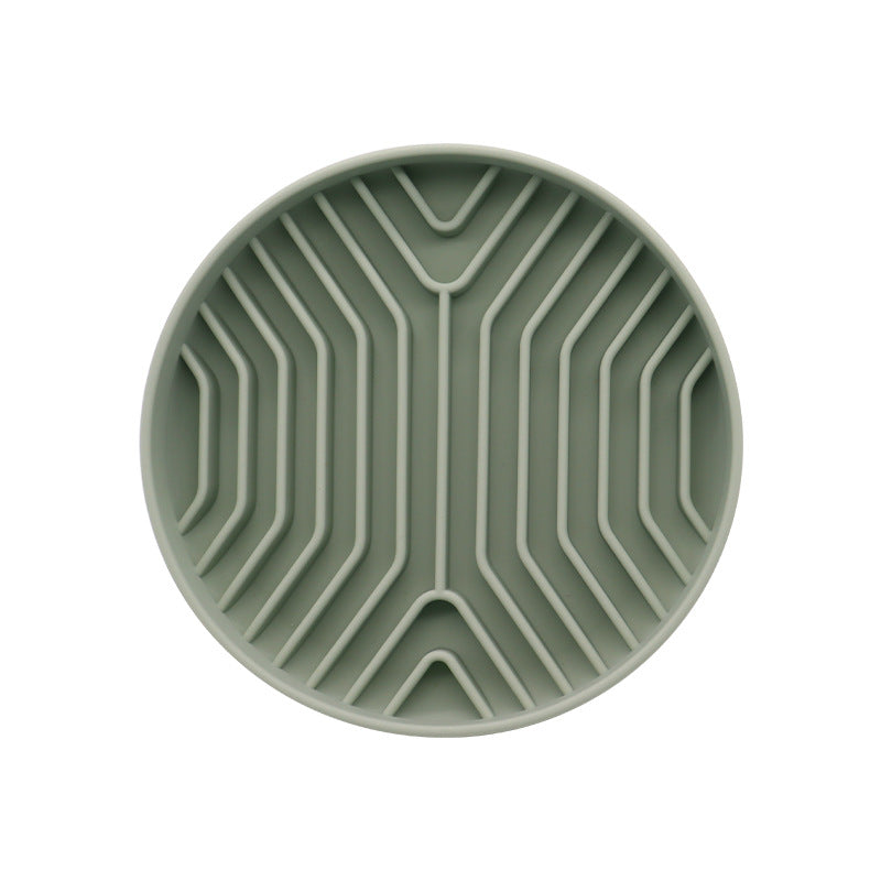 Silicone Pet Slow Feeder Bowl with Suction Base